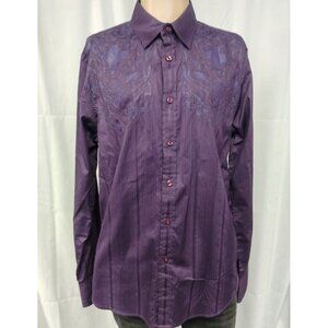 GbyGuess Men's Purple Shirt/Button Up/Long Sleeve SzL SKU3303